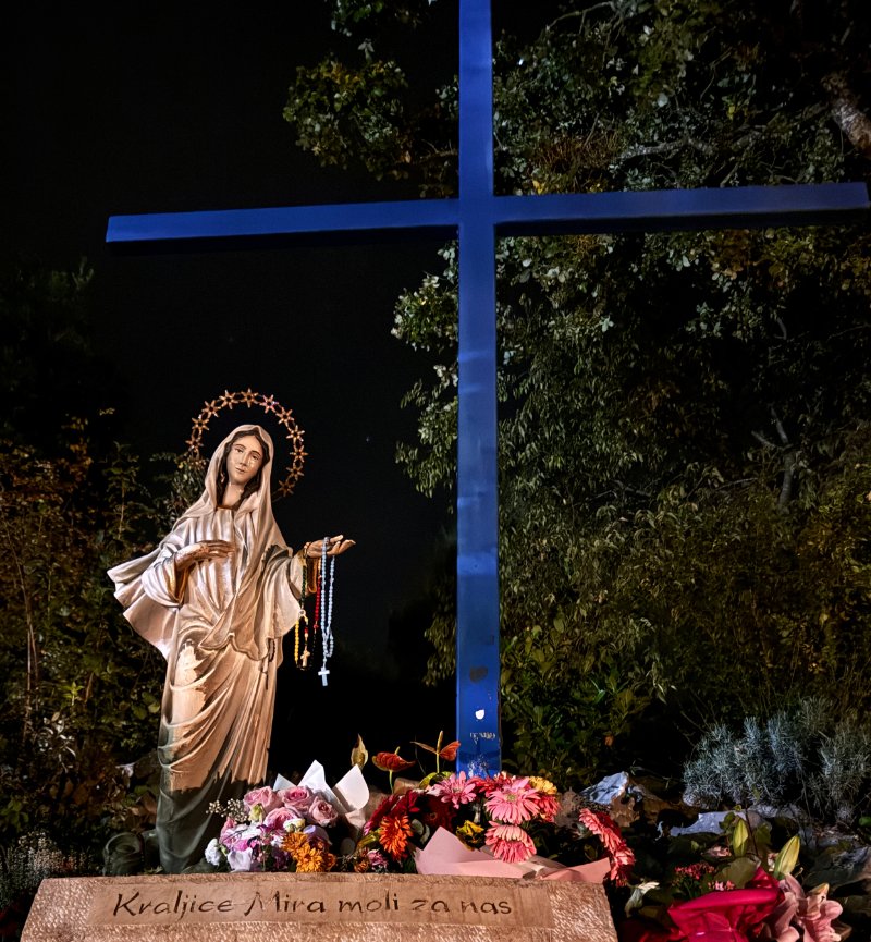 Blue Cross in Medjugorje