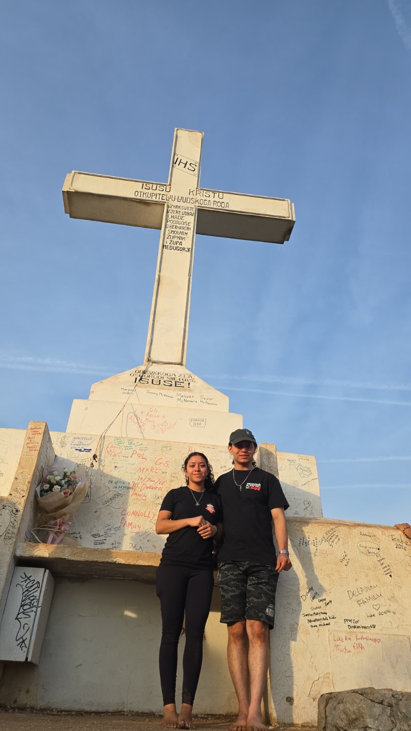 Stephanie and Luis on Cross Mountain